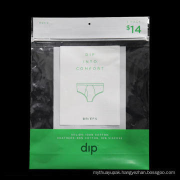 Bra Panties Plastic Packaging Bags With Hang Hole